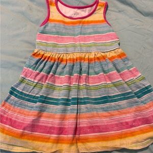 Place Multicolor Striped Kids Dress